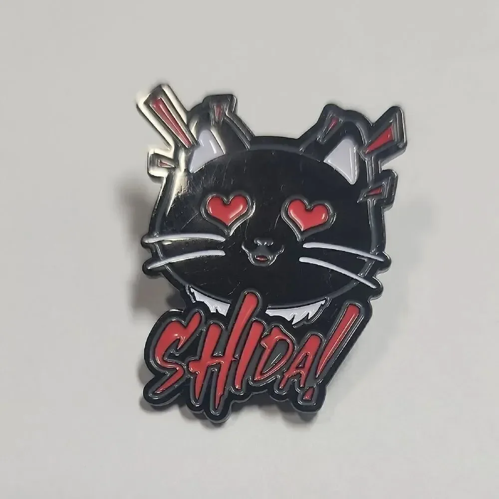 Hiraku Shida AEW Pin Pro Wrestling Crate Exclusive Black and Red Cat